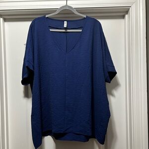 Zenana 2x blouse. V neck. Still in packaging.